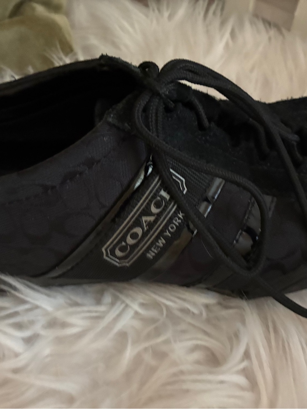 Coach Remonna Signature Sneakers - Black Sz 9.5 - Picture 8 of 15